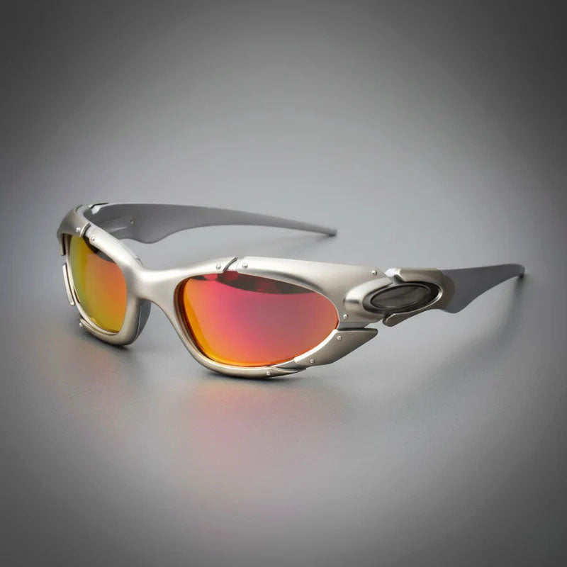 Men's Curved Frame Shield Sport Sunglasses for Active Lifestyle