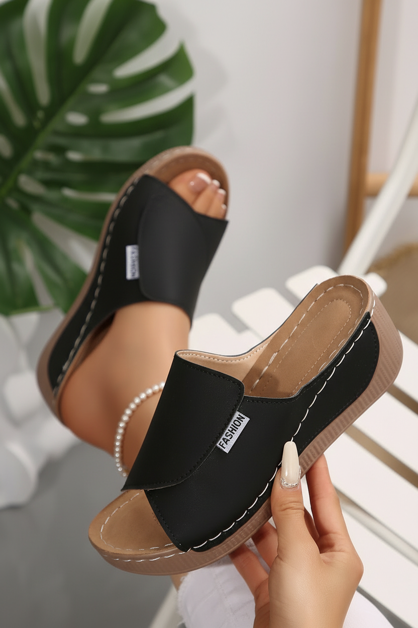 Lindsay | Women's Orthopedic Slip-On Wedge Sandal