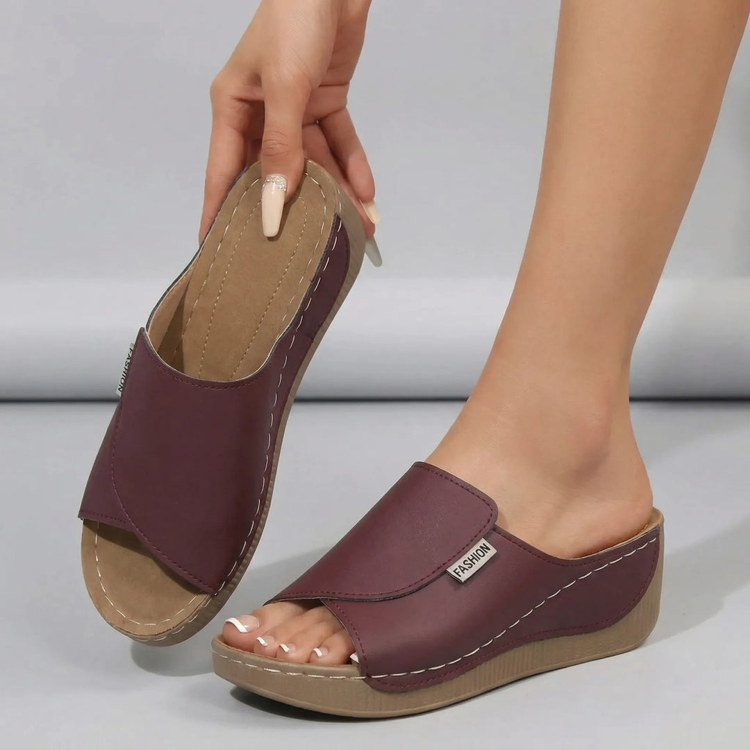 Lindsay | Women's Orthopedic Slip-On Wedge Sandal
