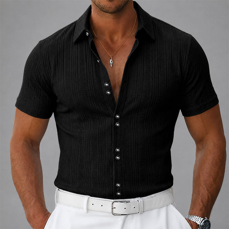 Owen | Men's Double Button Stacked Placket Dress Shirt