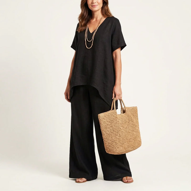 Paige | Women's Relaxed Wide-Leg Outfit Set