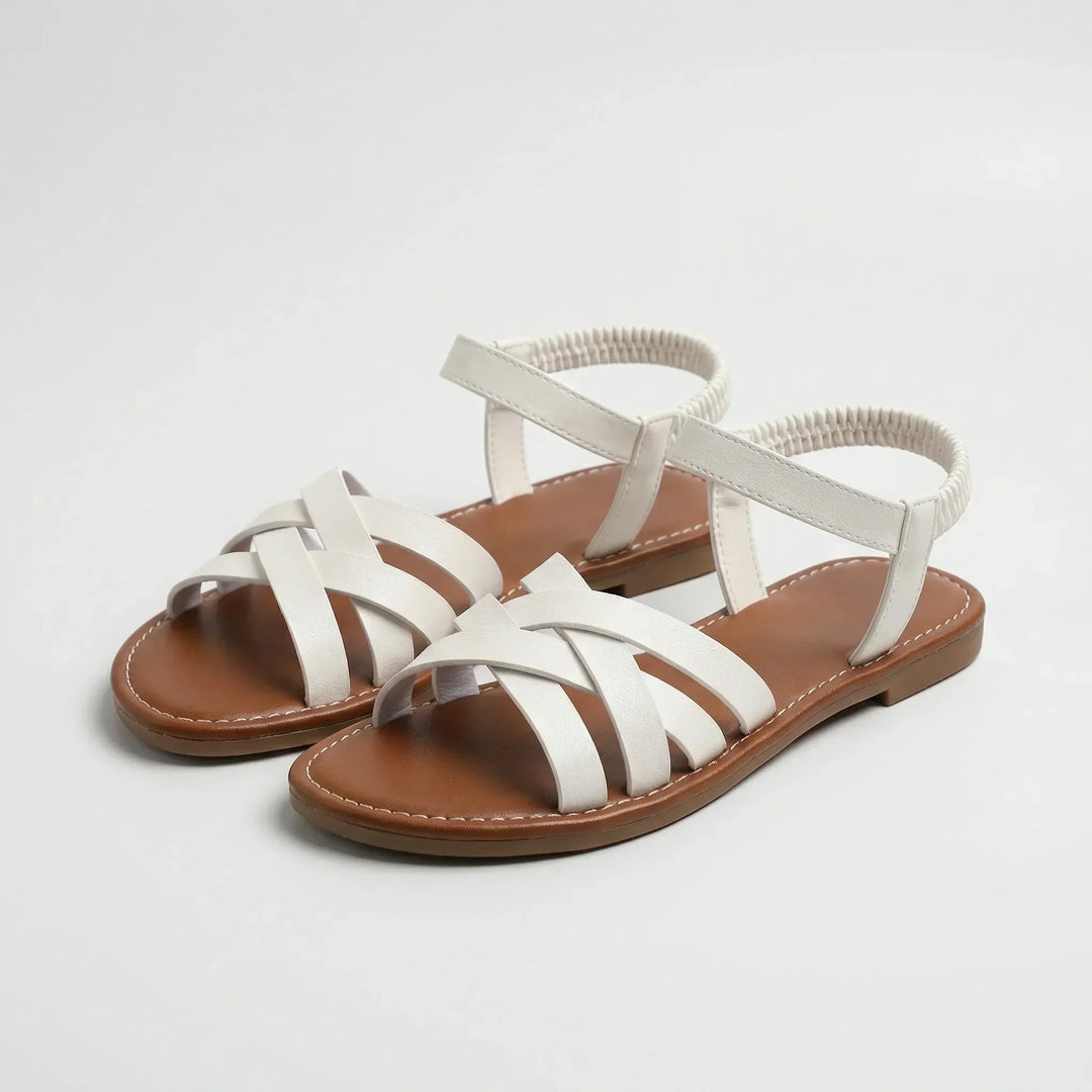 Christy | Women's Crisscross Strap Flat Sandals