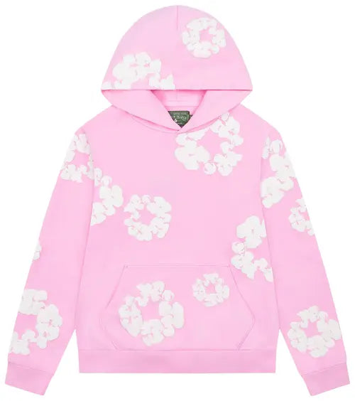 Unisex Printed Denim-Style Hoodie – Casual Streetwear Sweatshirt
