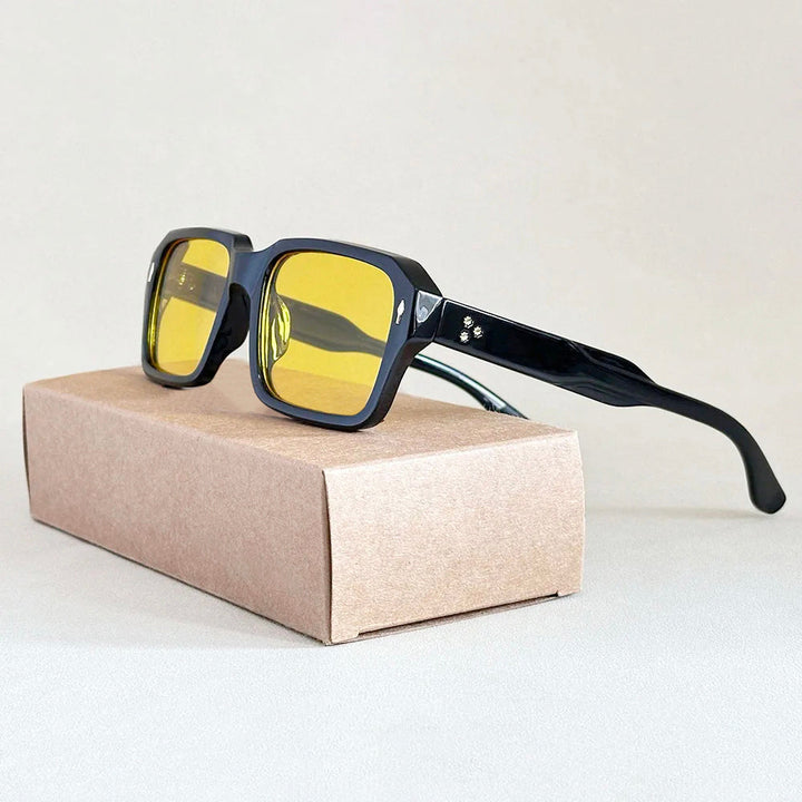 Men's Luxe Oversized Square Shield Sunglasses