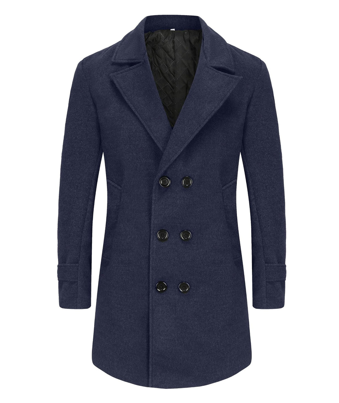 Men's Classic Double Row Wool Coat