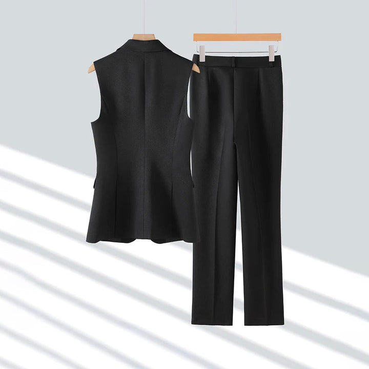 Rachel | Women's Sleeveless Blazer and Trousers Set