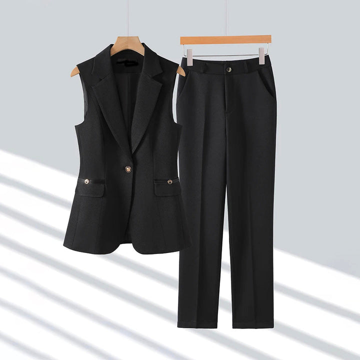 Rachel | Women's Sleeveless Blazer and Trousers Set