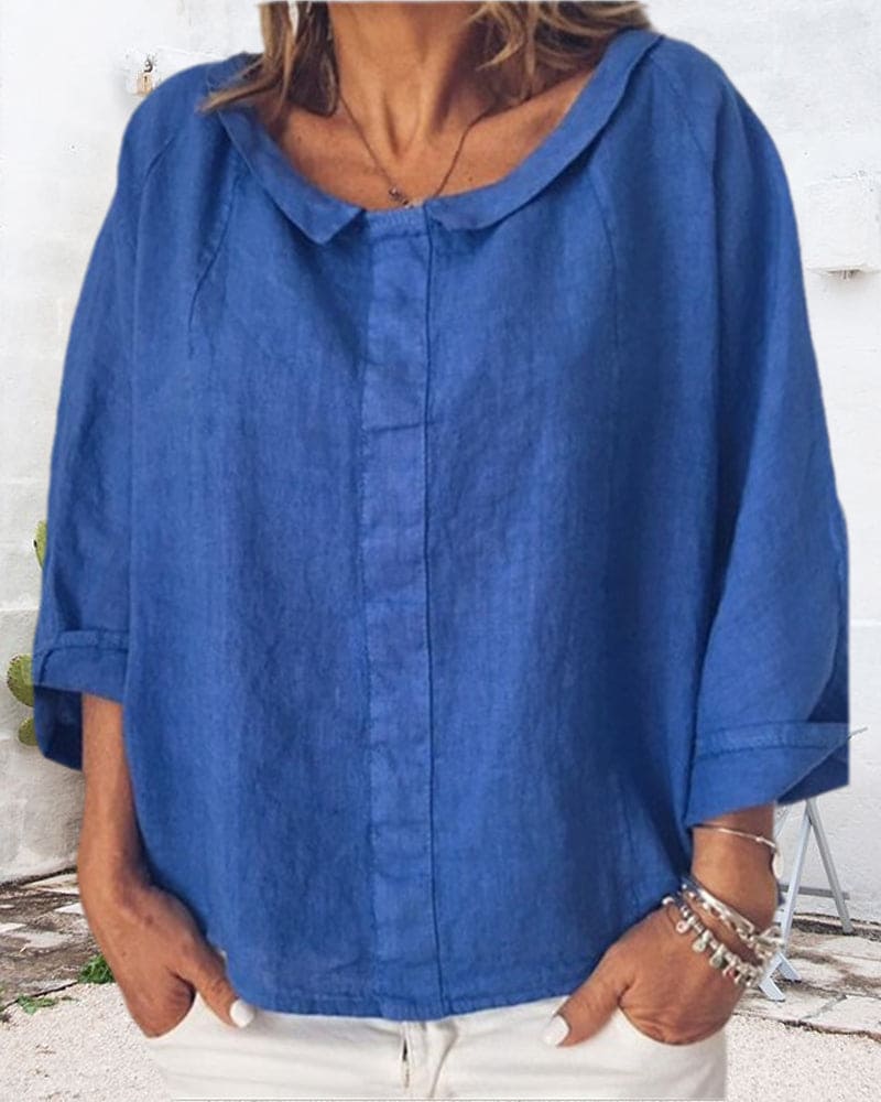 Rosemary | Women's Relaxed-Fit Long-Sleeve Blouse