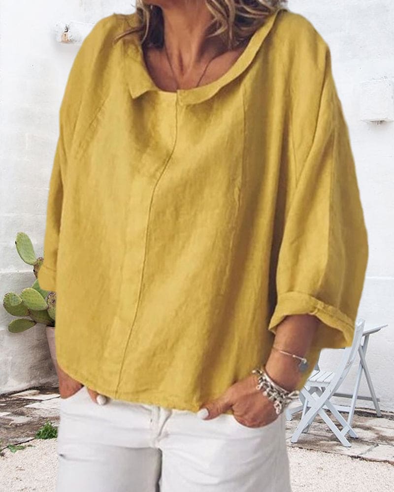 Rosemary | Women's Relaxed-Fit Long-Sleeve Blouse