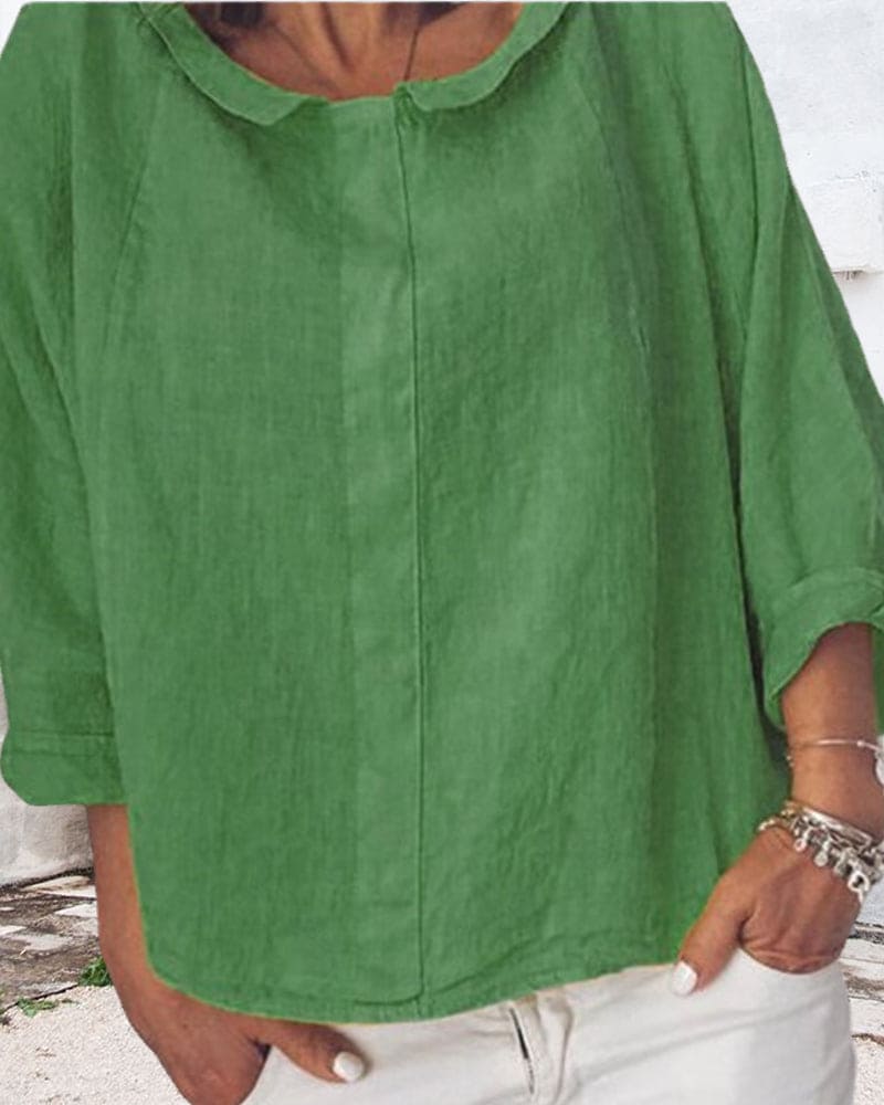 Rosemary | Women's Relaxed-Fit Long-Sleeve Blouse