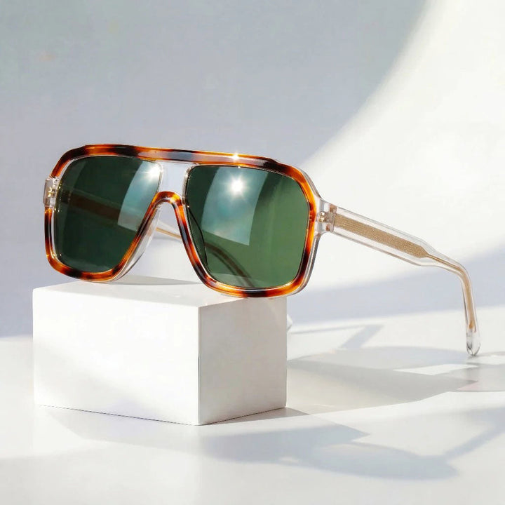 Men's Bold Gradient Lens Visor Sunglasses