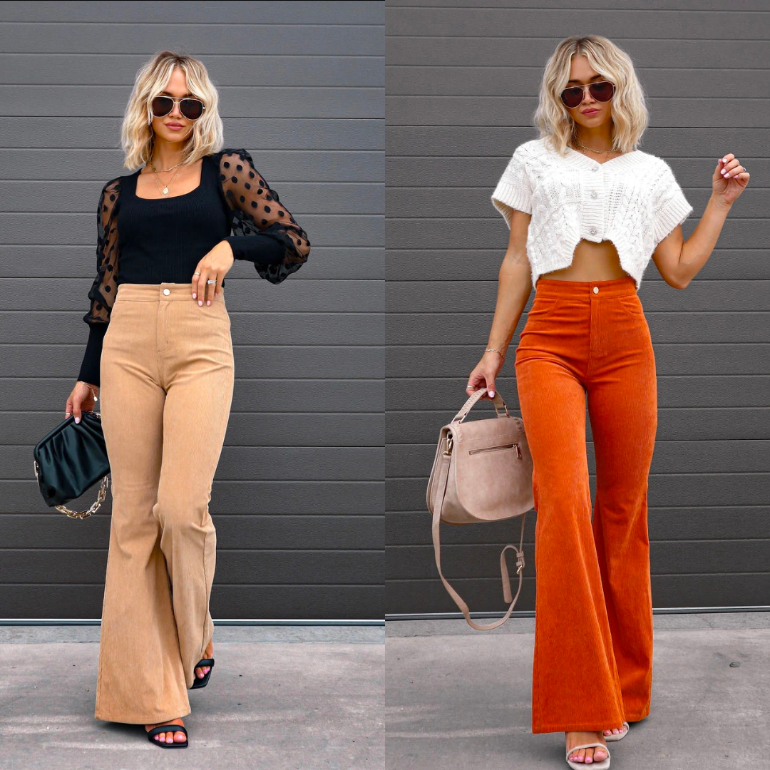 Kristin | Women's Retro-Inspired Flared Pants