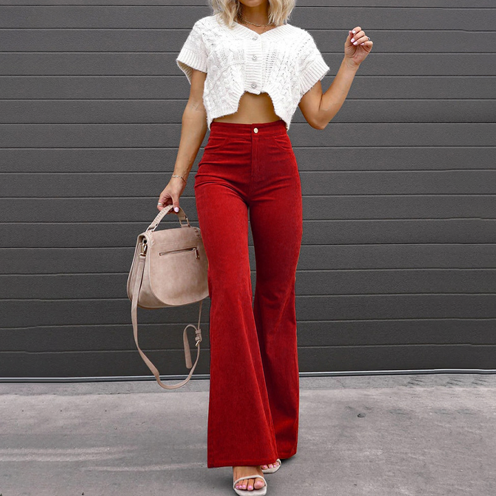 Kristin | Women's Retro-Inspired Flared Pants