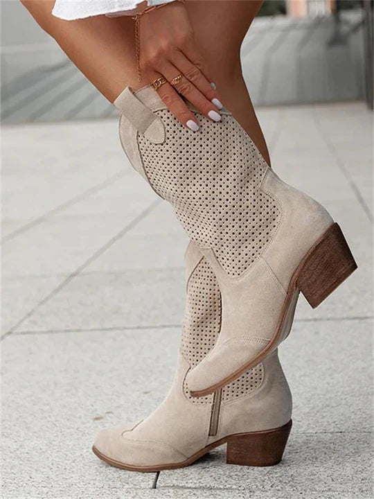Women's Mid-High Western Style Cowboy Boots
