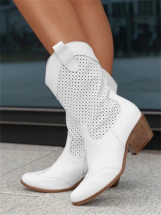 Women's Mid-High Western Style Cowboy Boots