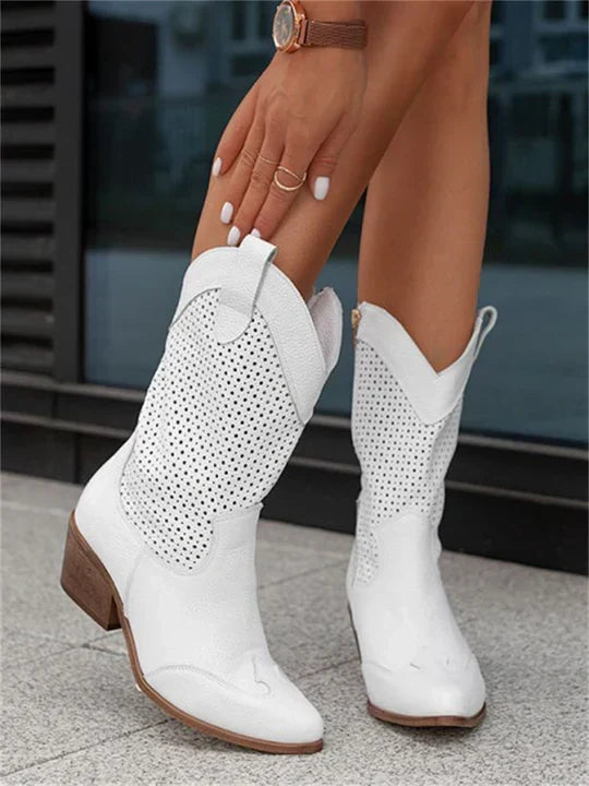 Women's Mid-High Western Style Cowboy Boots