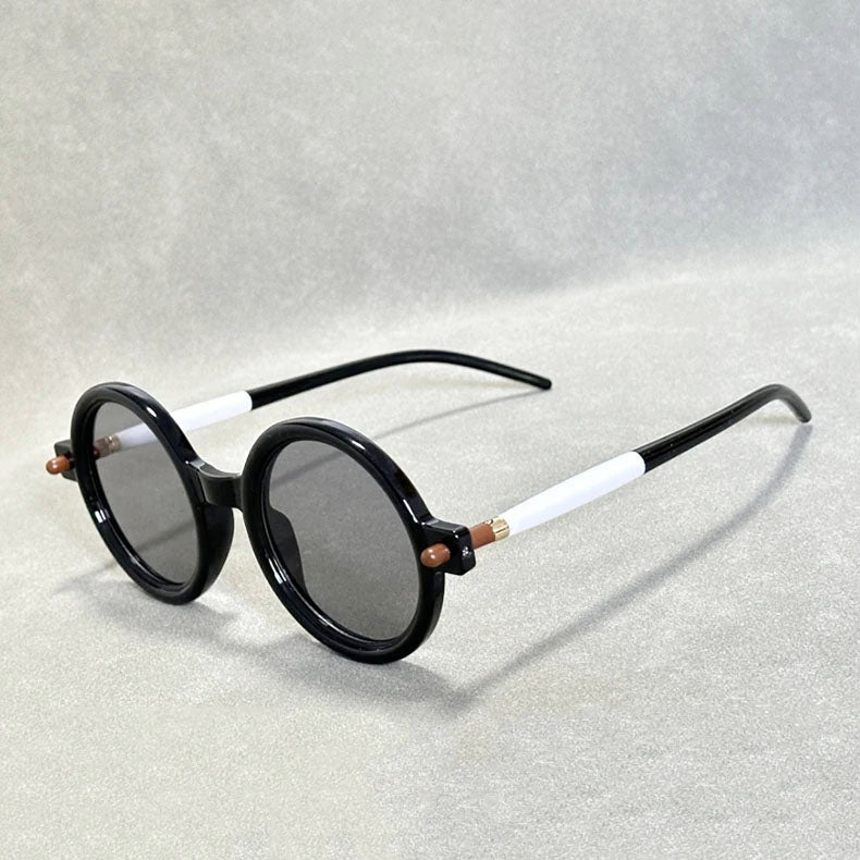 Unisex Round Tortoiseshell Retro Sunglasses