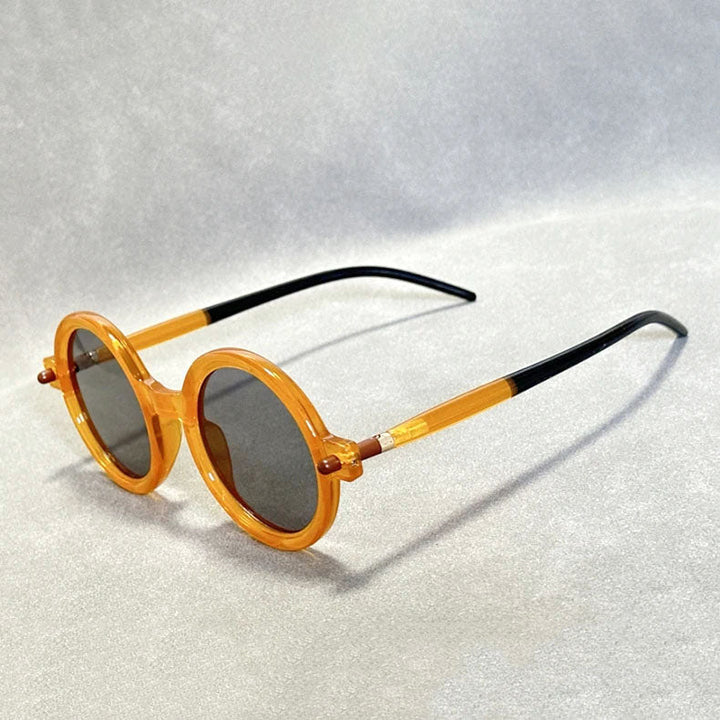 Unisex Round Tortoiseshell Retro Sunglasses