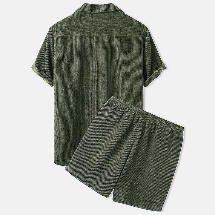 Men's Ribbed Summer Clothing Set for Effortless Style and Comfort