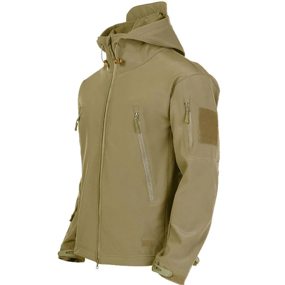 Men's Waterproof Windproof Tactical Soft Shell Military Coat