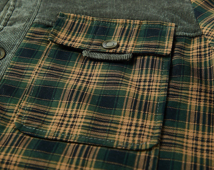 Men's Checked Shirt with Sherpa Lining for Comfort and Style