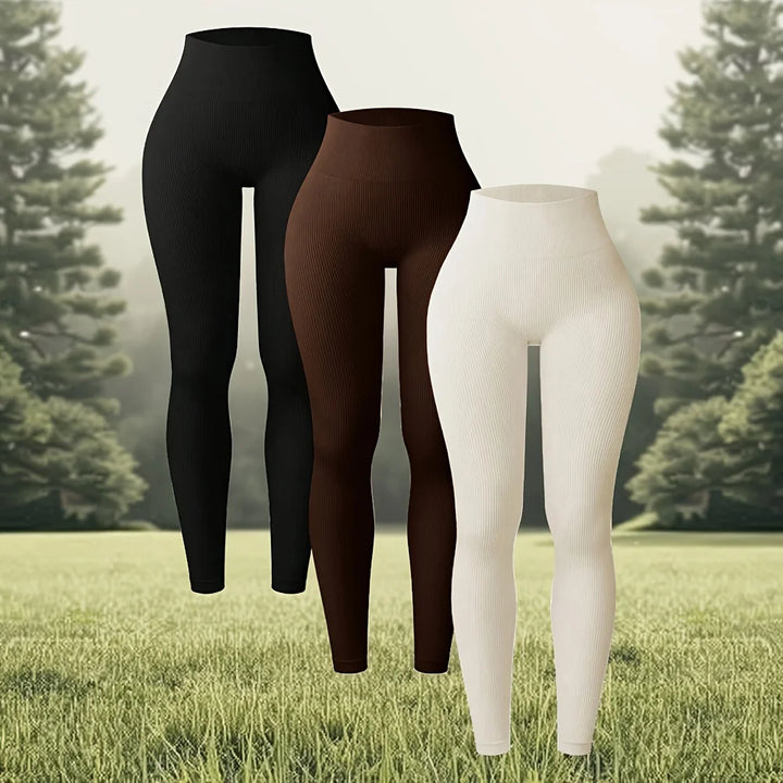 Women's High-Waisted Seamless Yoga Leggings for Fitness and Running