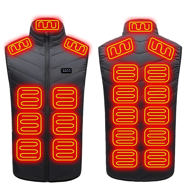 Men's 21-Zone Electric Heated Vest for Winter Sports and Camping