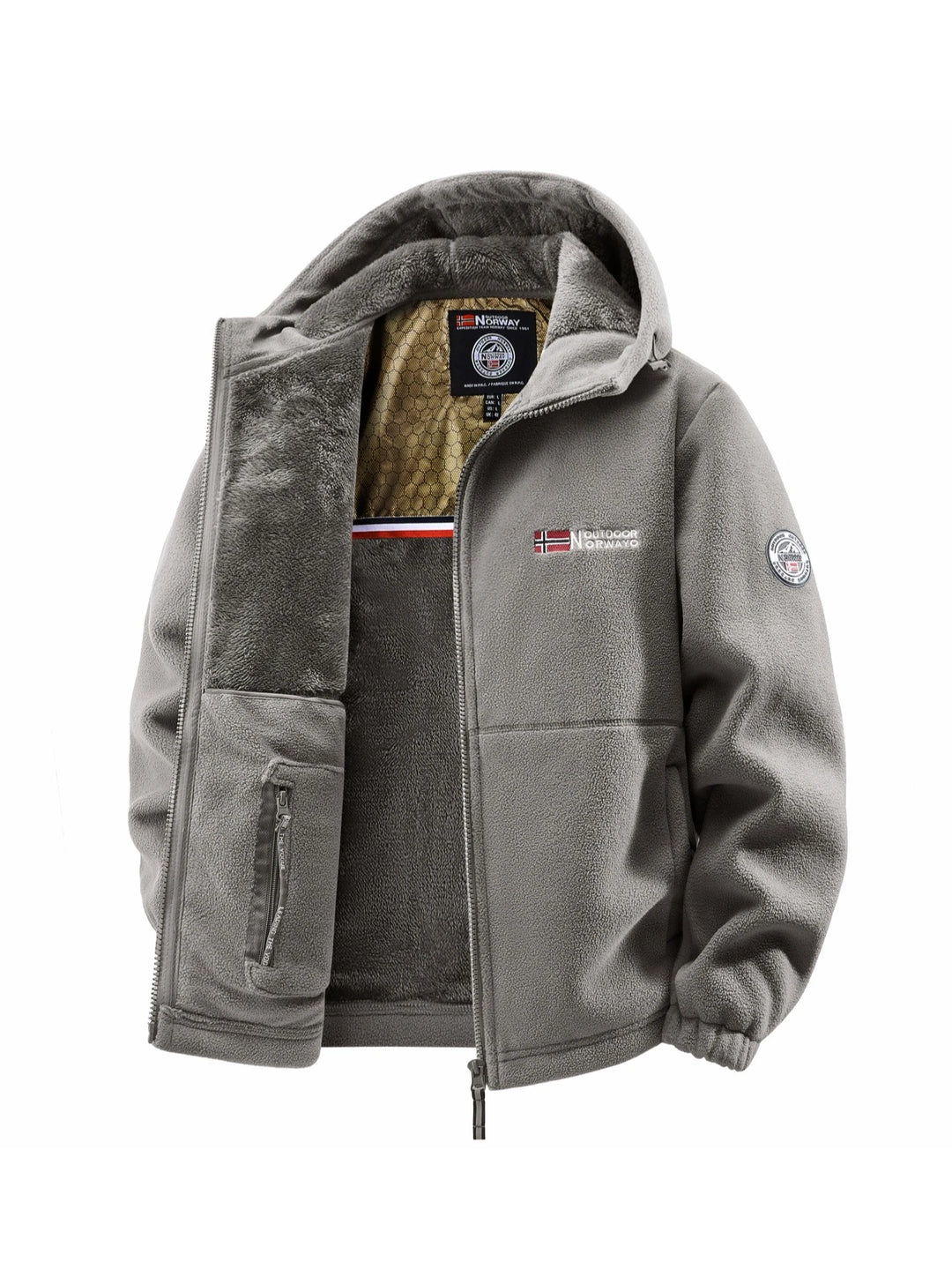 Men's versatile hooded Coat for autumn and winter outdoor wear