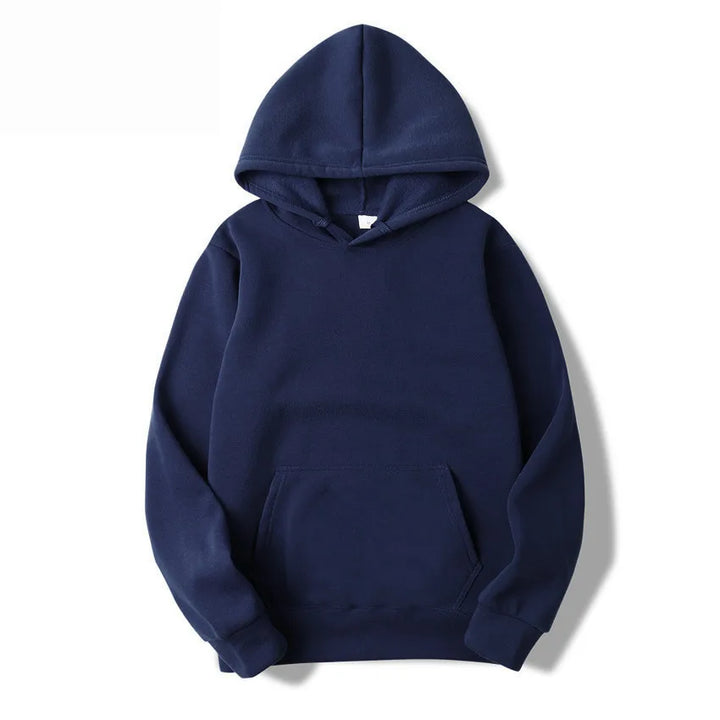 Men's Casual Solid Color Hoodie for Spring and Autumn Wear