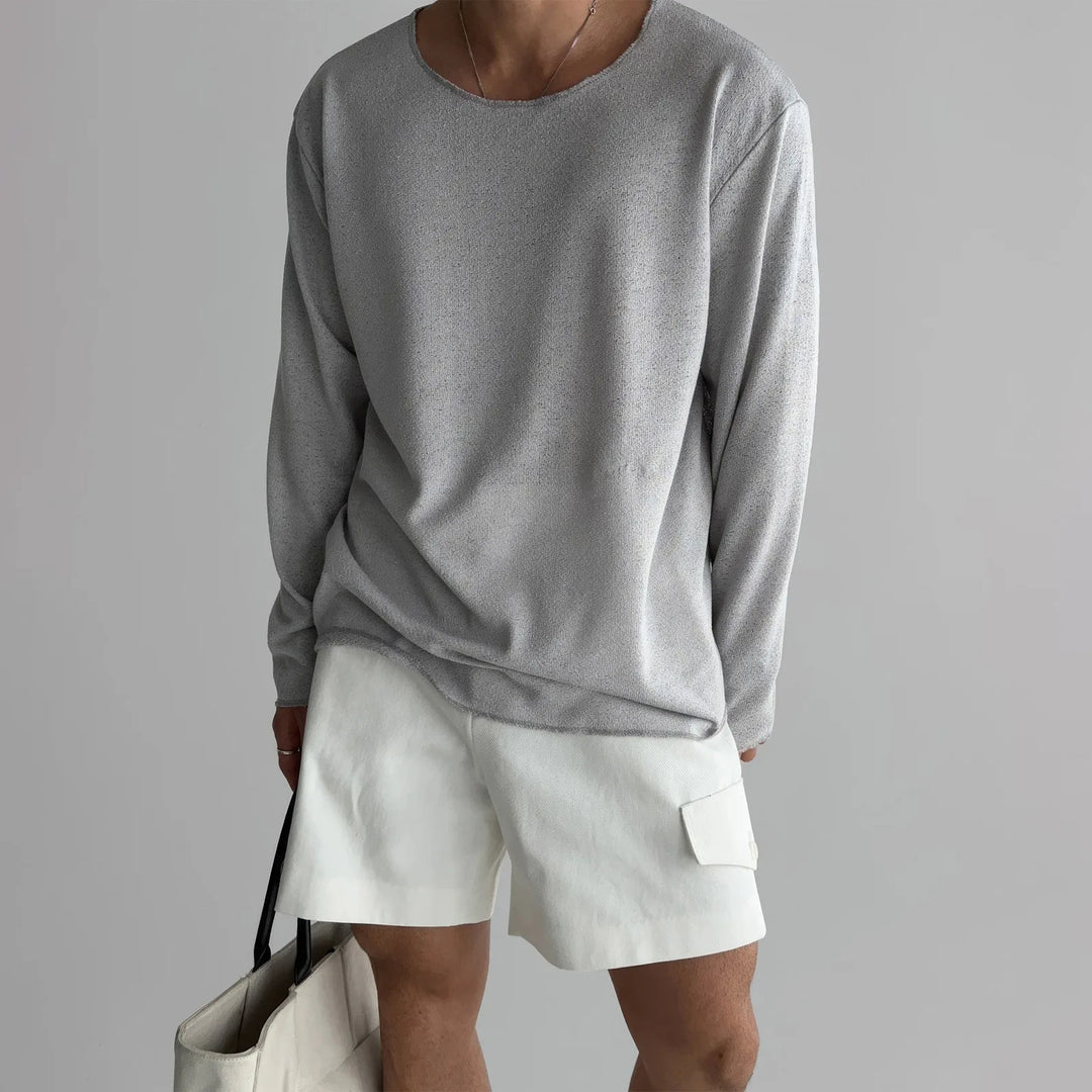 Men's Lightweight Breathable Knit Shirt for Comfortable Wear