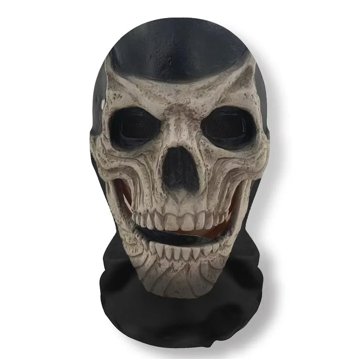 Halloween's 3D Ghost Face Mask Costumes, Stretch Mesh Full Skull Headgear