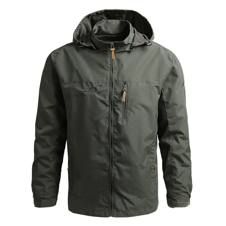Men's Waterproof Tactical Hooded Windbreaker Coat for Winter