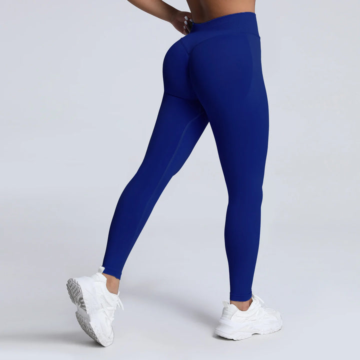 Women's Push-Up Low-Rise Seamless Yoga Leggings Pants for Gym Fitness