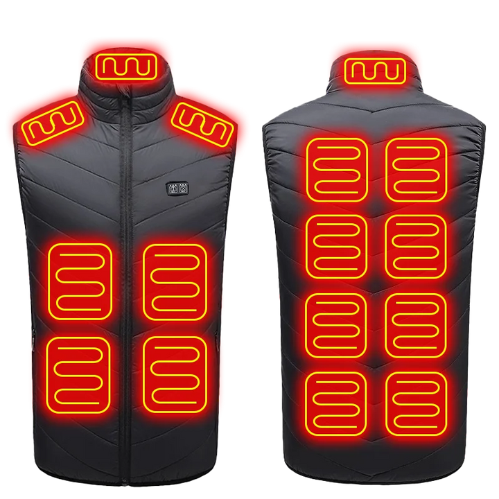 Men's 21-Zone Electric Heated Vest for Winter Sports and Camping
