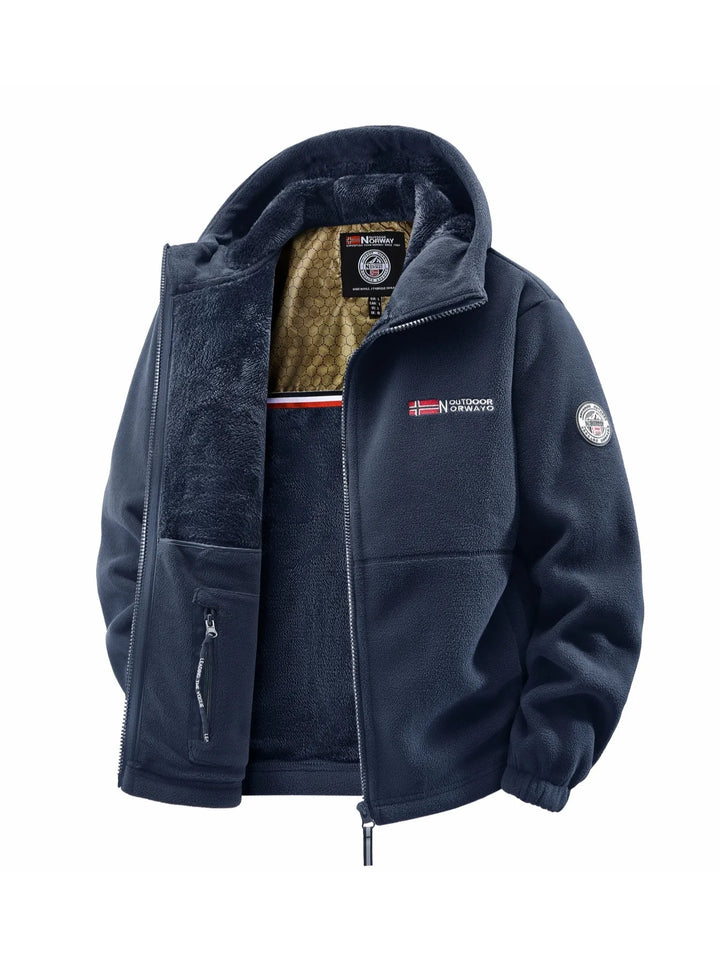 Men's versatile hooded Coat for autumn and winter outdoor wear