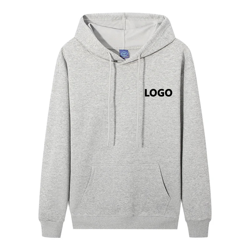 Men's Personalized 60% Cotton Long Sleeve Hoodie Sweatshirt