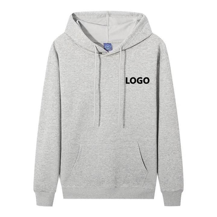 Men's Personalized 60% Cotton Long Sleeve Hoodie Sweatshirt
