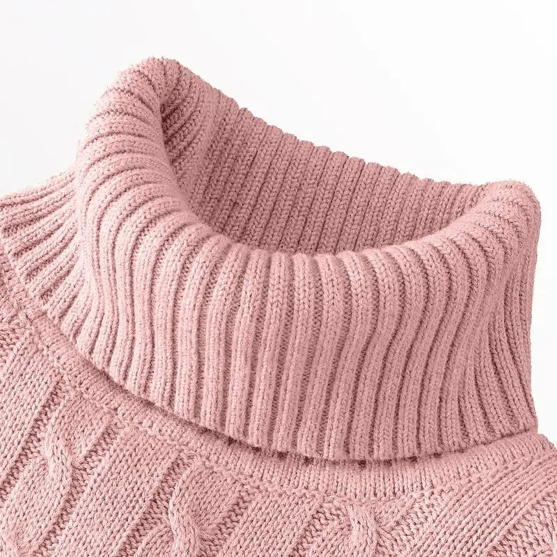 Men's Slim Fit Long Sleeve Knitted Turtleneck Sweater for Winter