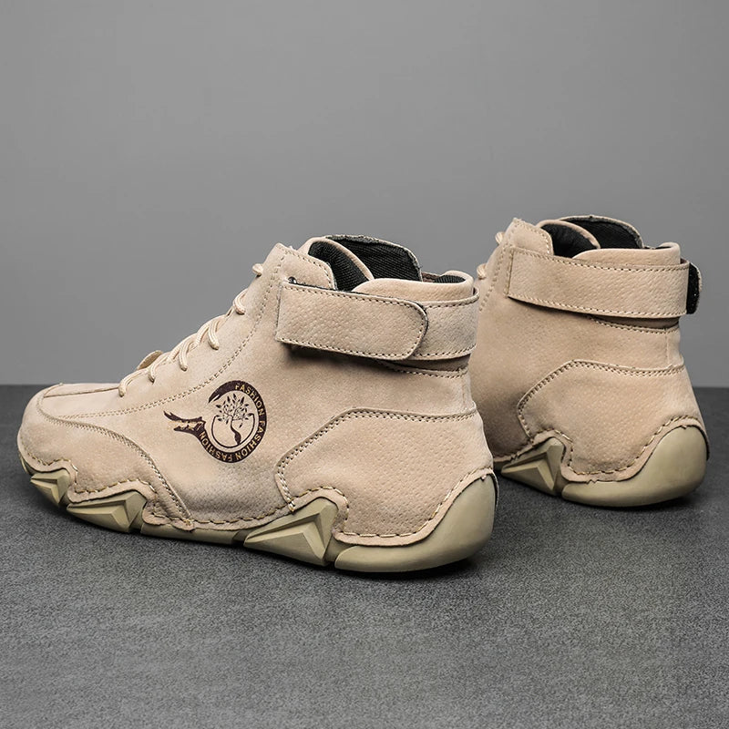 Men's Waterproof Leather Shoes for All-Weather Comfort