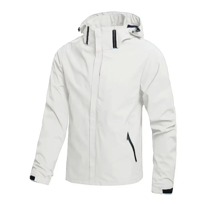 Men's Lightweight Waterproof Hooded Coat for Hiking and Climbing