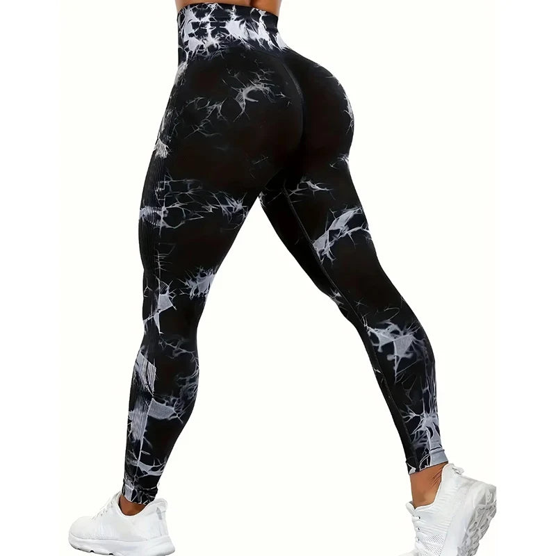 Women's High Waist Seamless Yoga Pants, Push Up Sports Leggings