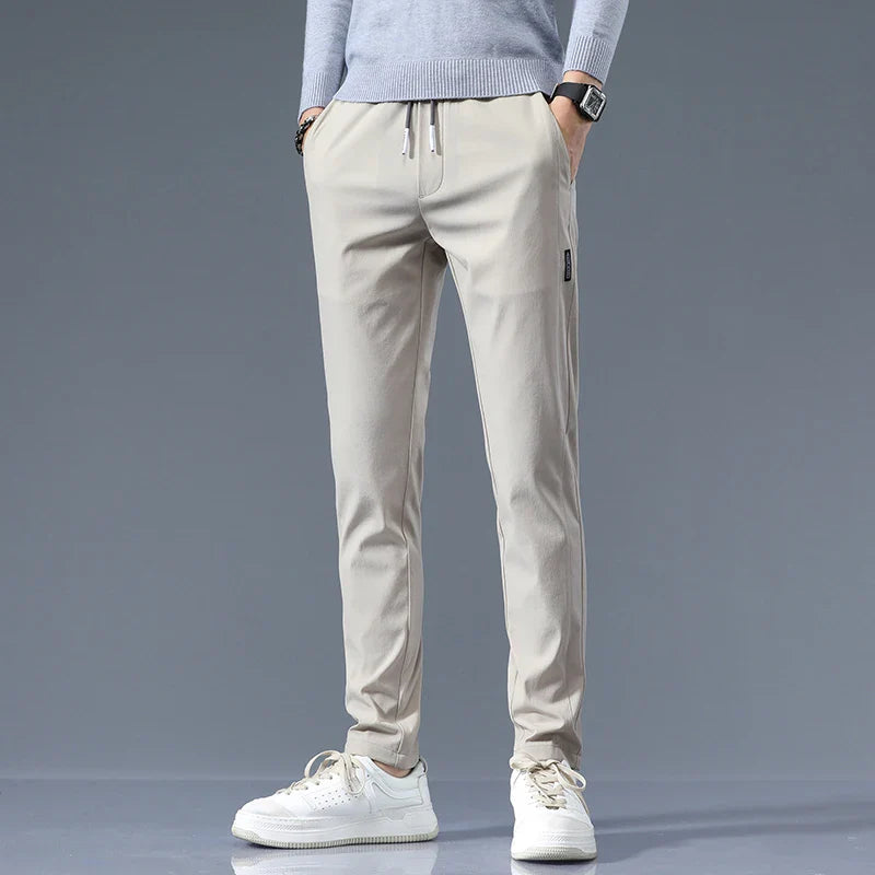 Men's Slim Fit Cotton Trousers