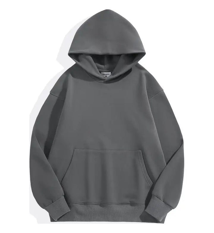 Men's Custom Logo 500GSM Heavyweight Casual Thick Cotton Hoodie