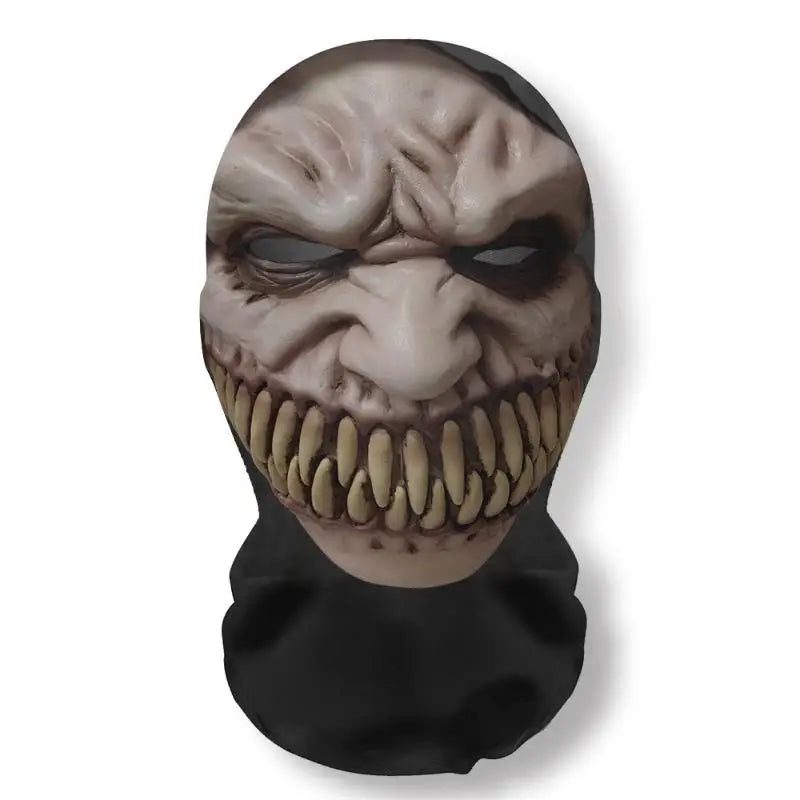 Halloween's 3D Ghost Face Mask Costumes, Stretch Mesh Full Skull Headgear