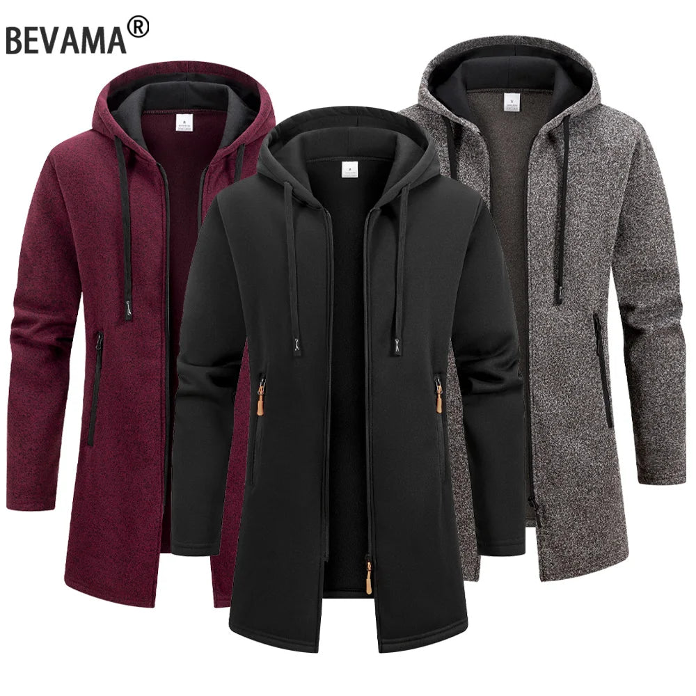 Men's Oversized Hooded Sweatshirt and Warm Winter Coat Tracksuit