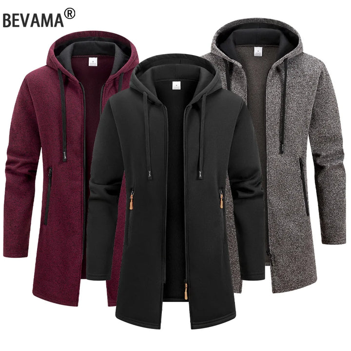 Men's Oversized Hooded Sweatshirt and Warm Winter Coat Tracksuit