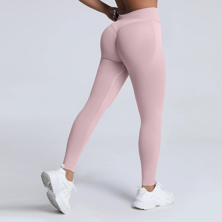 Women's Push-Up Low-Rise Seamless Yoga Leggings Pants for Gym Fitness