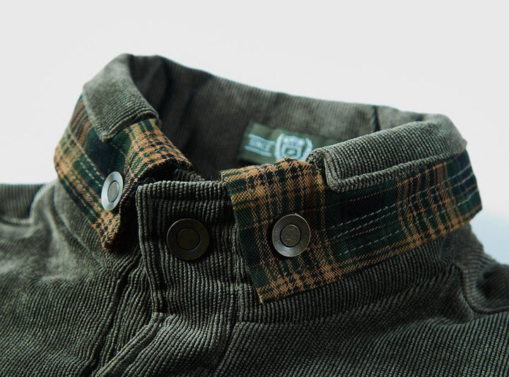 Men's Checked Shirt with Sherpa Lining for Comfort and Style