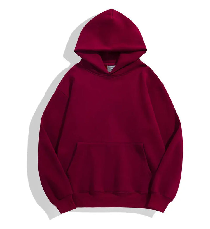Men's Custom Logo 500GSM Heavyweight Casual Thick Cotton Hoodie