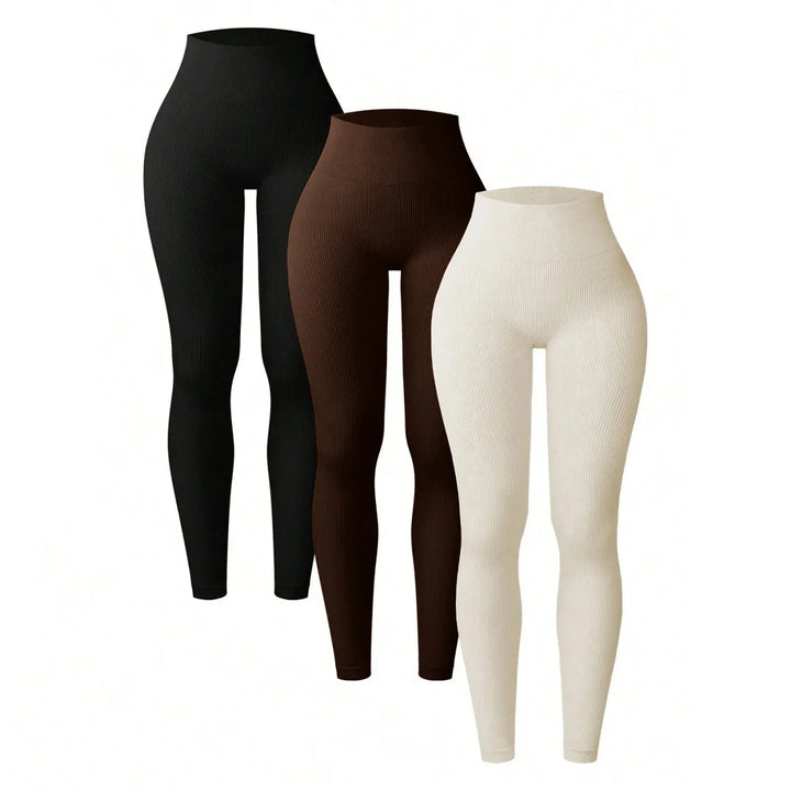 Women's High-Waisted Seamless Yoga Leggings for Fitness and Running